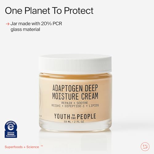 Daily hydration routine with Youth To The People Adaptogen Moisture Cream