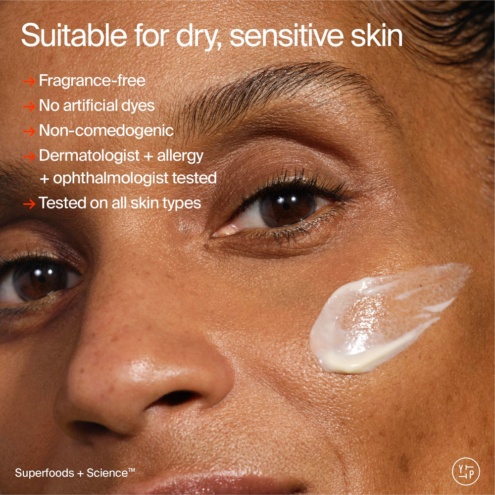 Dermatologist tested label visible on Youth To The People Adaptogen Moisture Cream