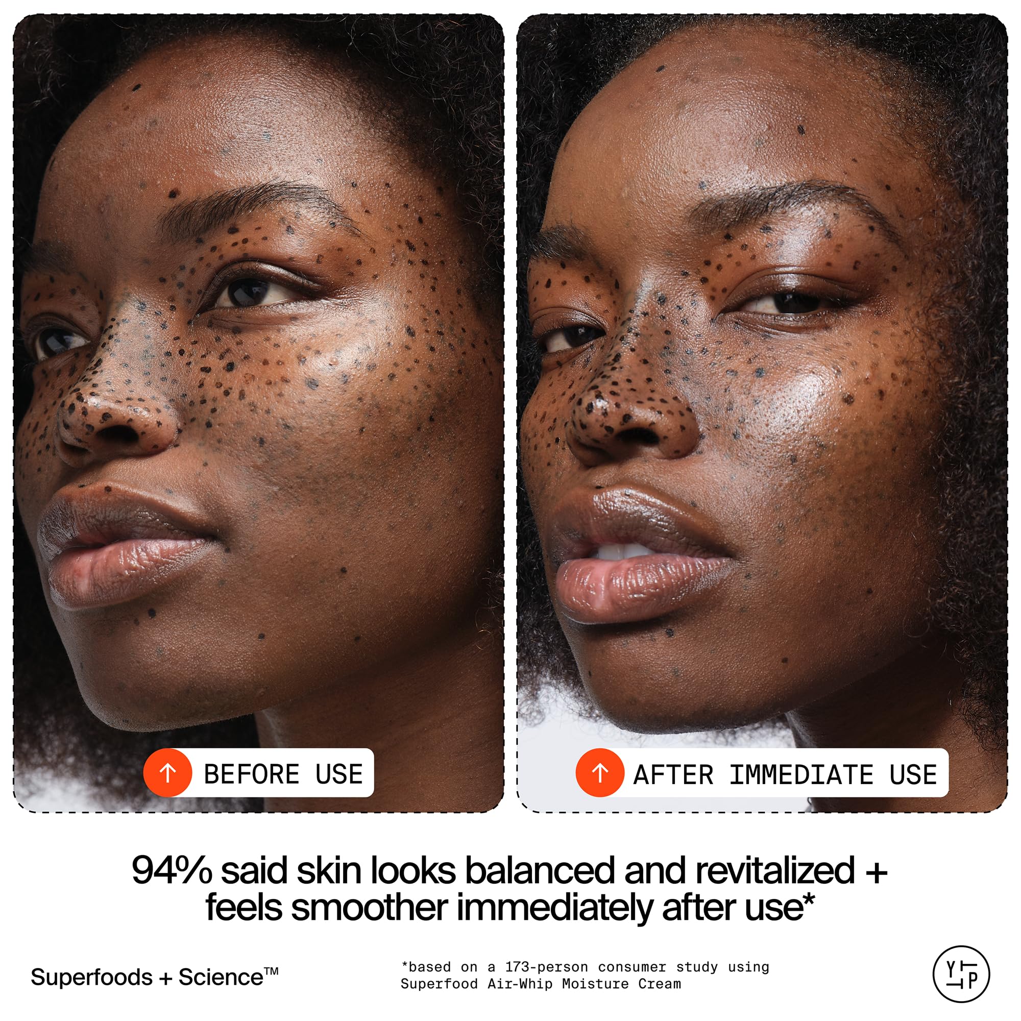 Application swatch demonstrates cooling, quick absorption