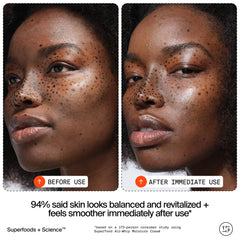 Application swatch demonstrates cooling, quick absorption
