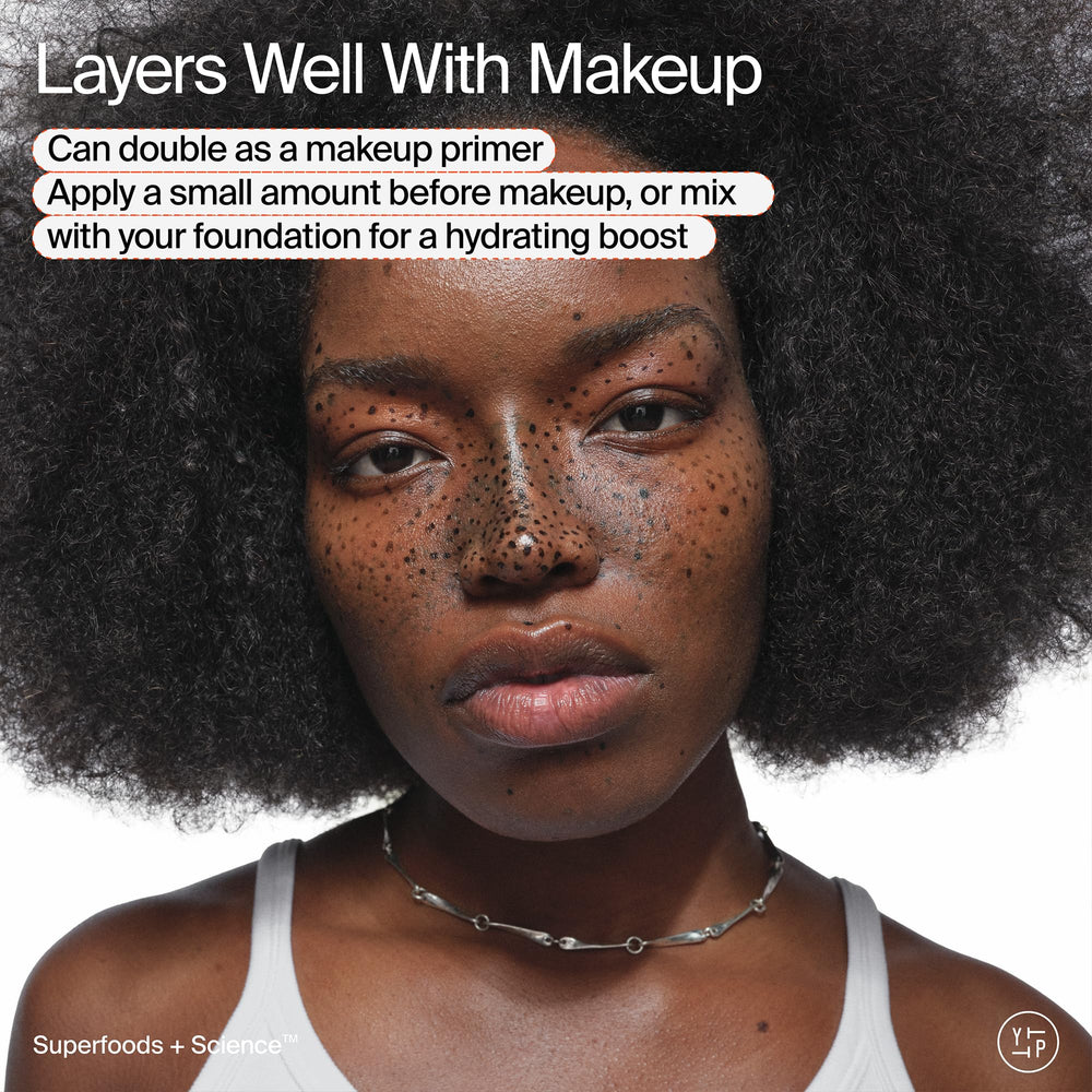 Layering with makeup for a hydrated base
