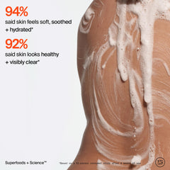 Youth To The People rich lather demonstrates creamy cleansing foam