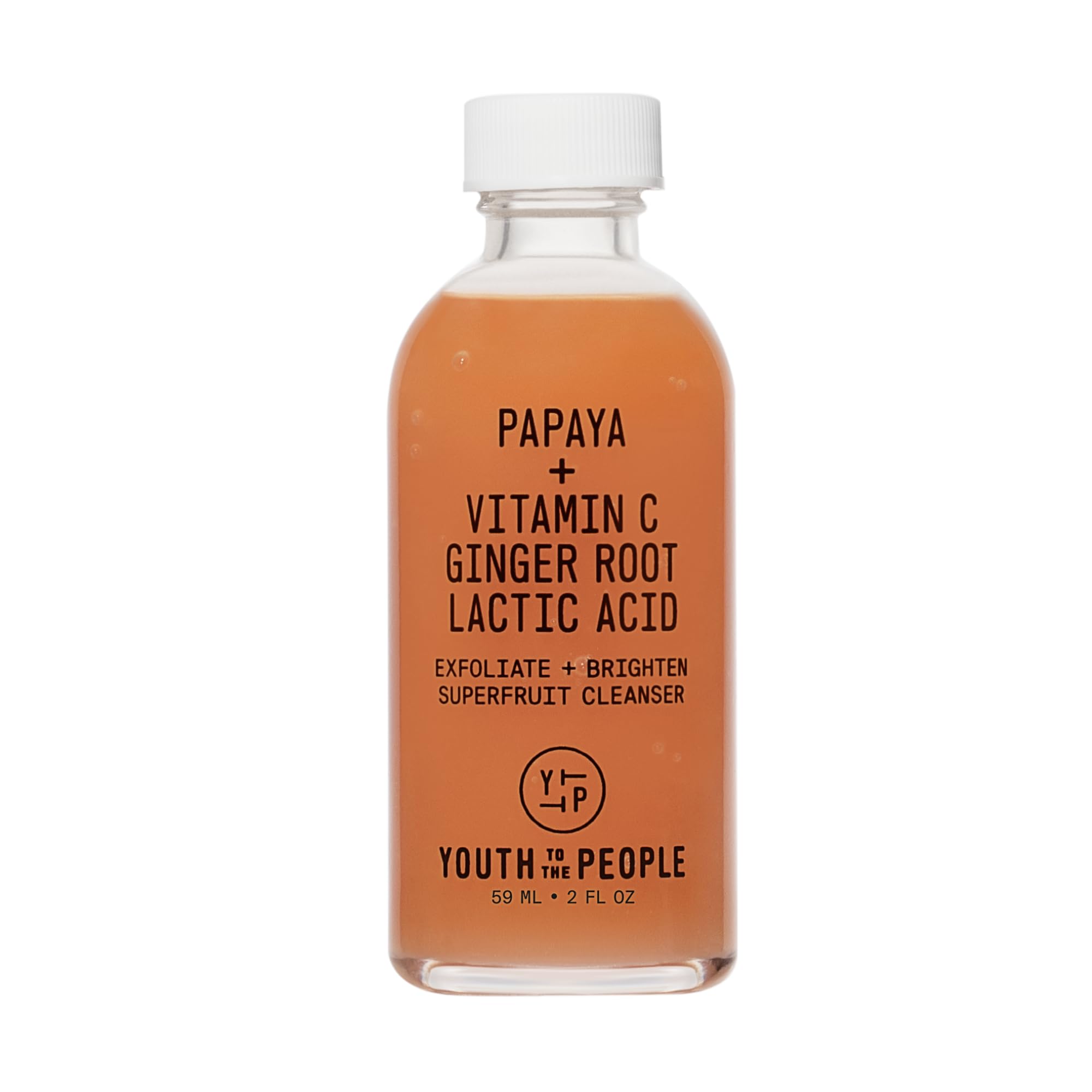 Youth To The People Superfruit Cleanser bottle close-up highlighting brightening papaya enzymes