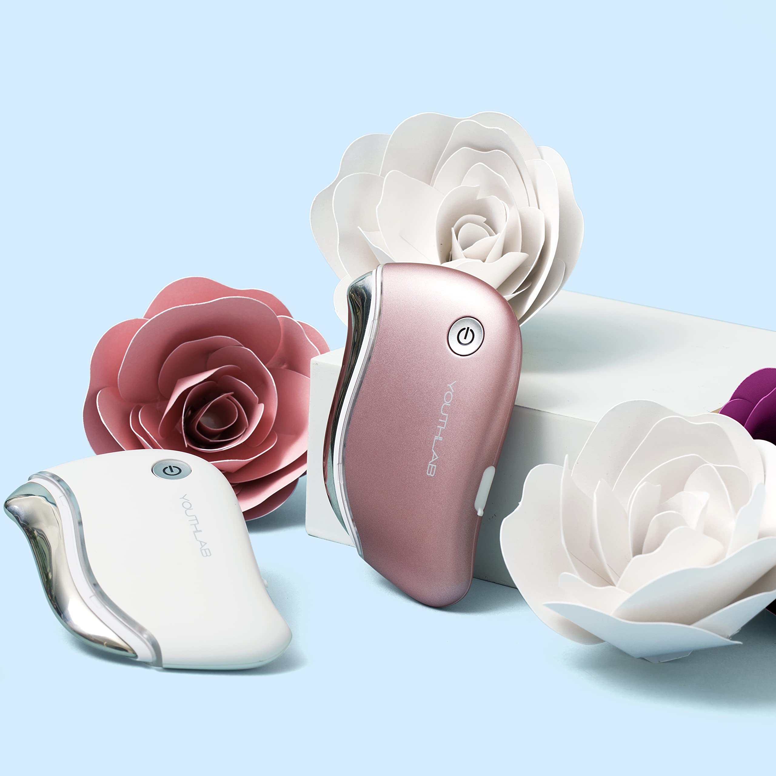 YOUTHLUX ProSculpt travel-friendly device fits bags for on-the-go spa moments.
