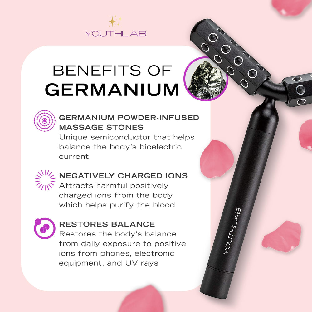 Youthlux Revolution Roller cool touch enhances a refreshing skincare moment.