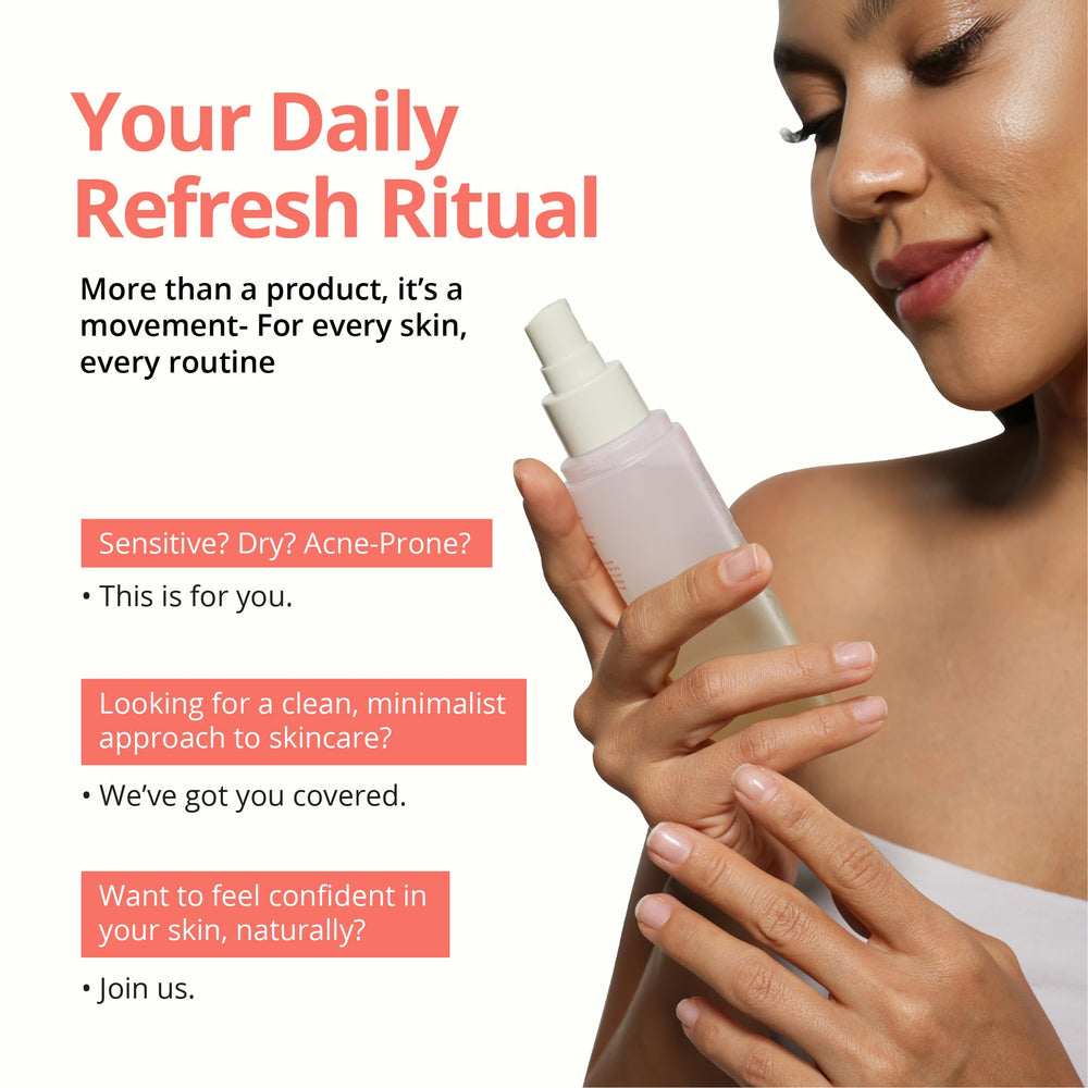 YOUZU Hypochlorous Acid Daily Refresh Spray fits into any skincare routine.