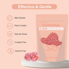 Yovanpur wax with lower melting point for quick, safe application