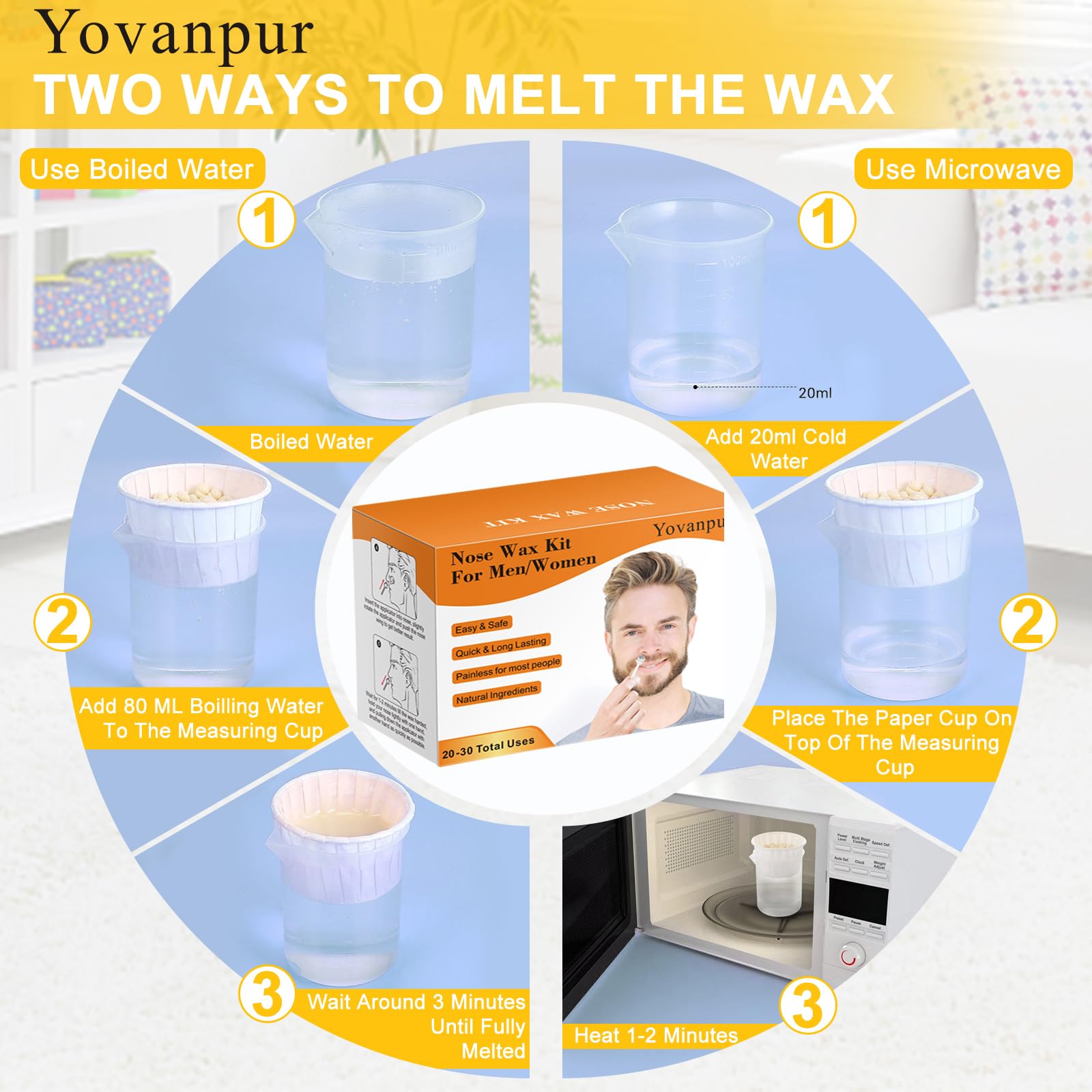 Yovanpur mustache protectors 15 for shaping during waxing