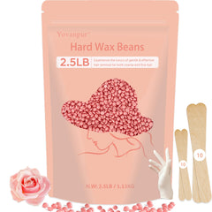Yovanpur pink hard wax beads bulk pack for salon-style results at home
