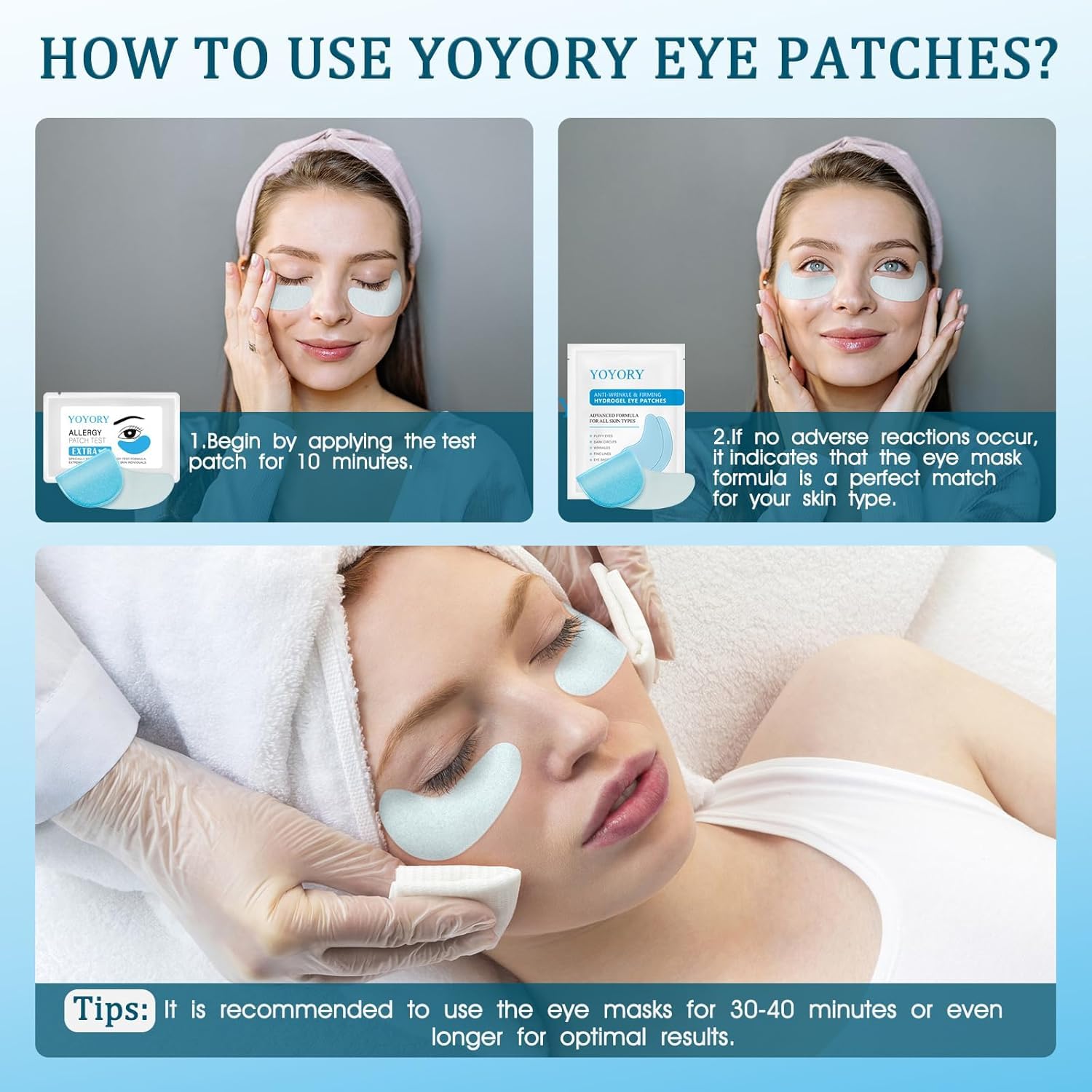 Suitable for both women and men for at-home eye care with YOYORY.