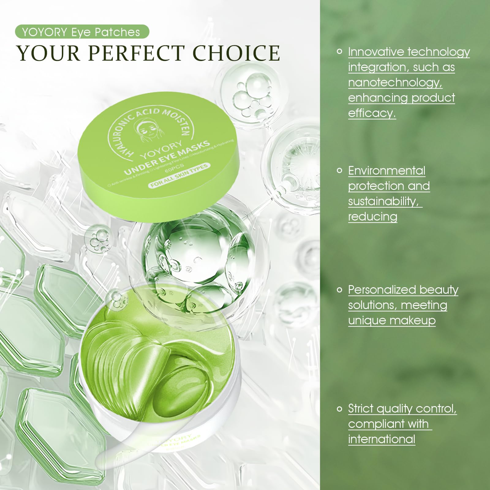 YOYORY hyaluronic acid collagen infused image focuses on hydration benefits