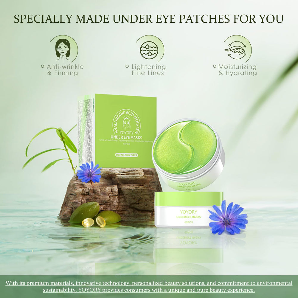 YOYORY under-eye patches application scene demonstrates quick refresh after busy days