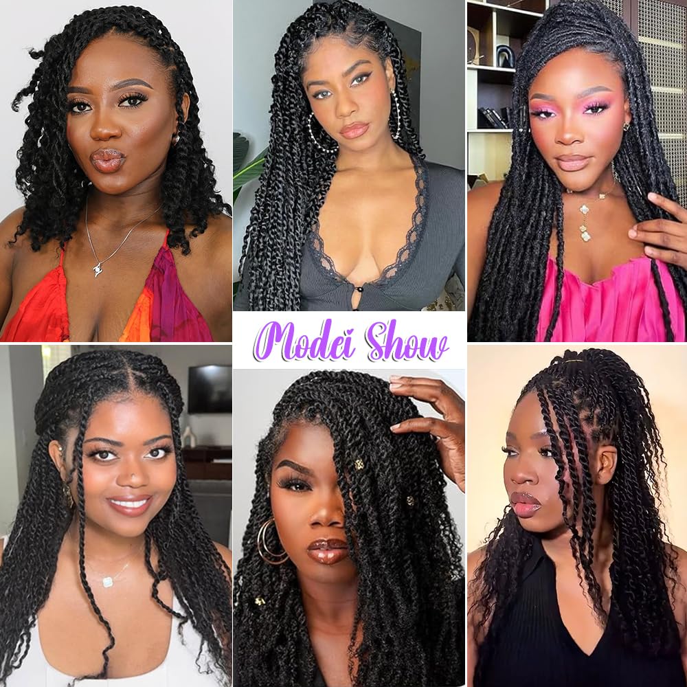 Ypxuda Afro Kinkys bulk 16-inch loc repair demo, quick refresh