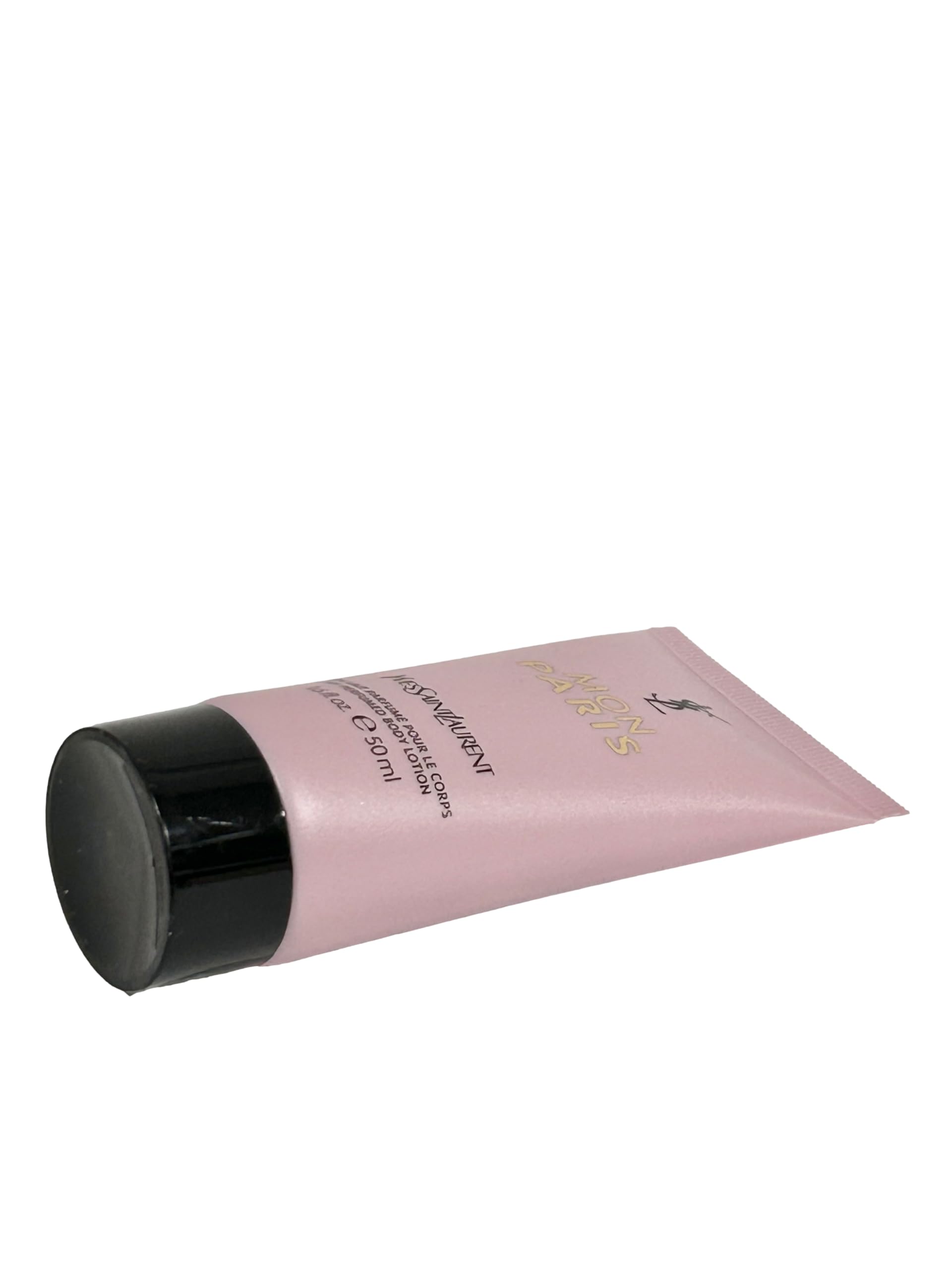 YSL MON PARIS travel-size lotion, portable hydration on trips.