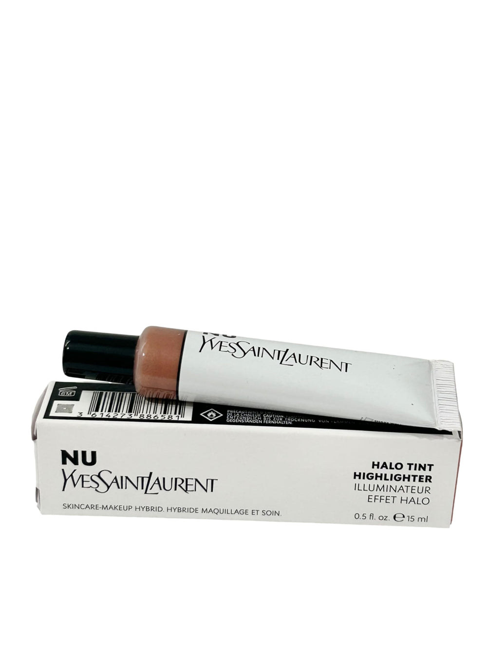 YSL Nu Gold Halo Tint Highlighter swirl delivers a radiant natural finish.
