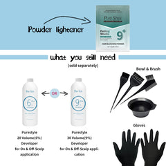 ysnstyle PureStyle dust-free powder texture ready for mixing.