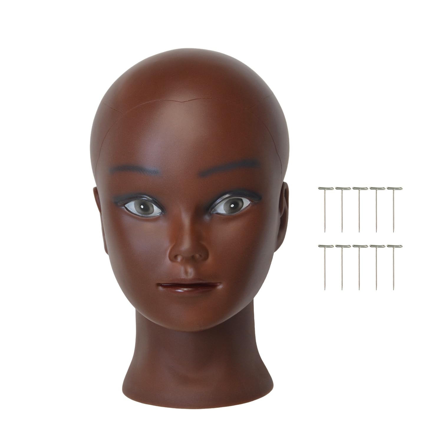 YTBYT bald head in 18-9 inch size for wig fitting