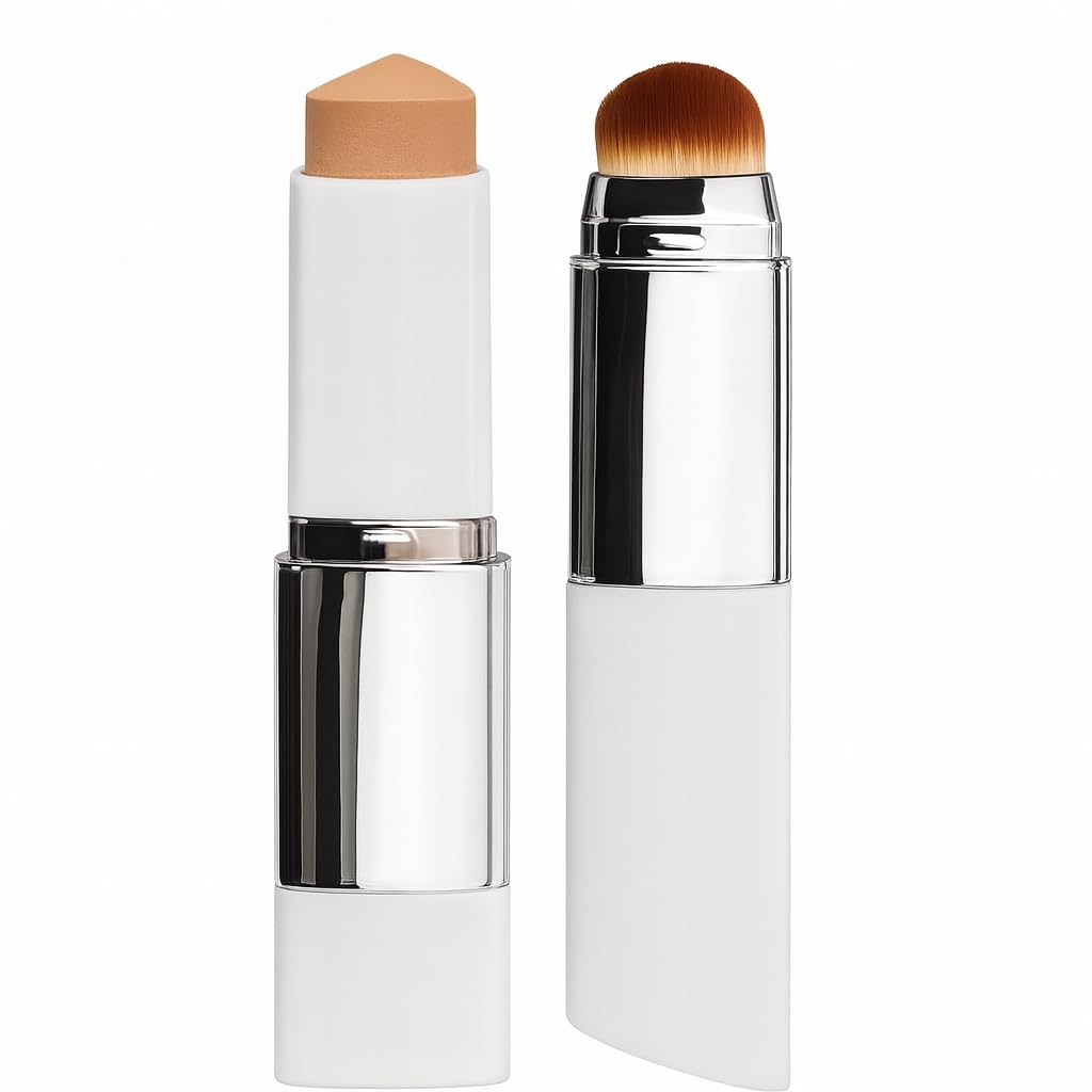 YTDJ color-changing foundation stick with built-in brush for seamless blend