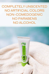 Yu-Be Pure Hydration Cream applied to the face to hydrate without shine