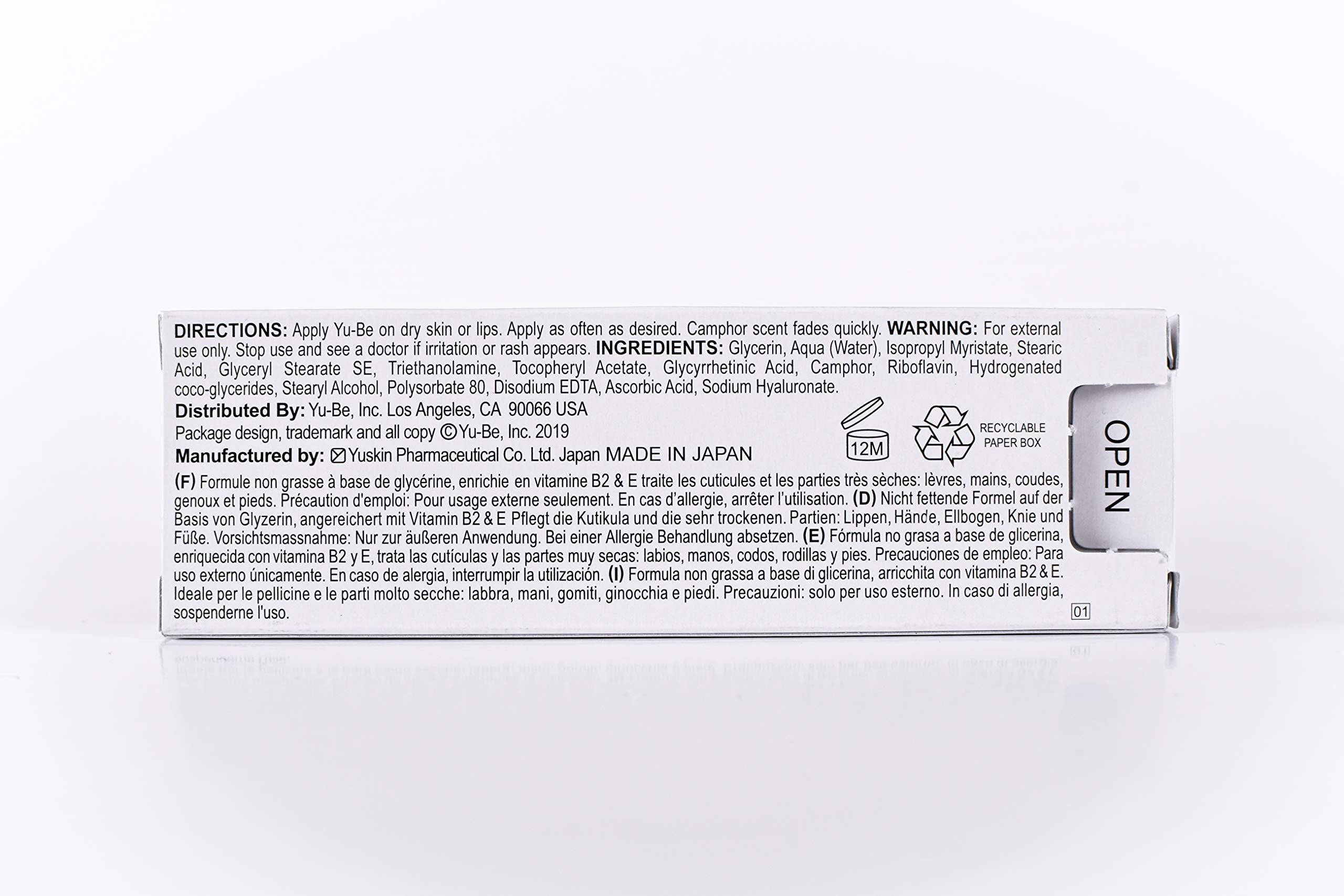 Yu-Be Moisturizing Skin Cream Trio proven in extreme climates.