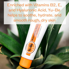 Yu-Be Moisturizing Skin Cream Trio non-greasy texture ideal after washing.