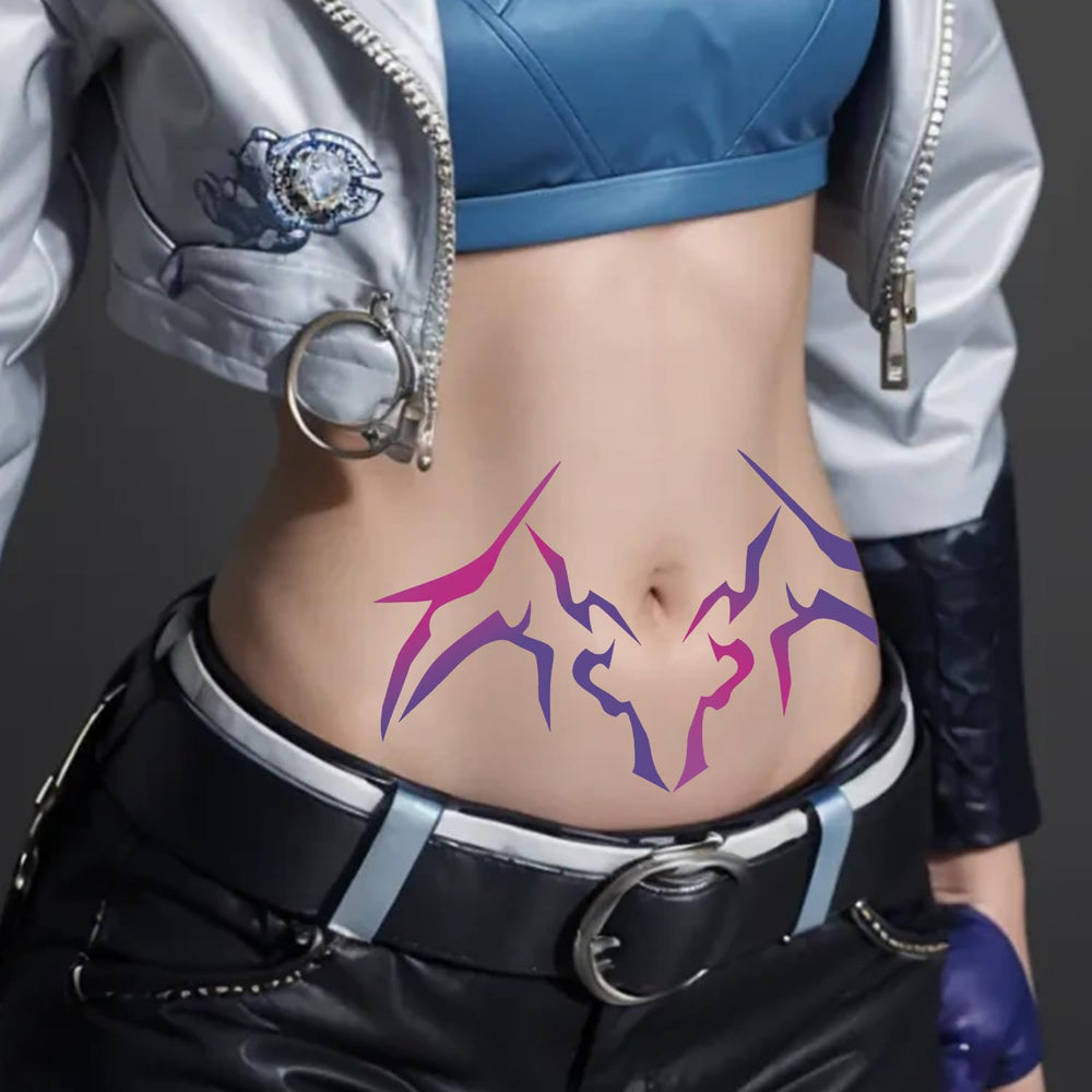YU KUI LX Rumi tattoos ideal for Halloween and cosplay events