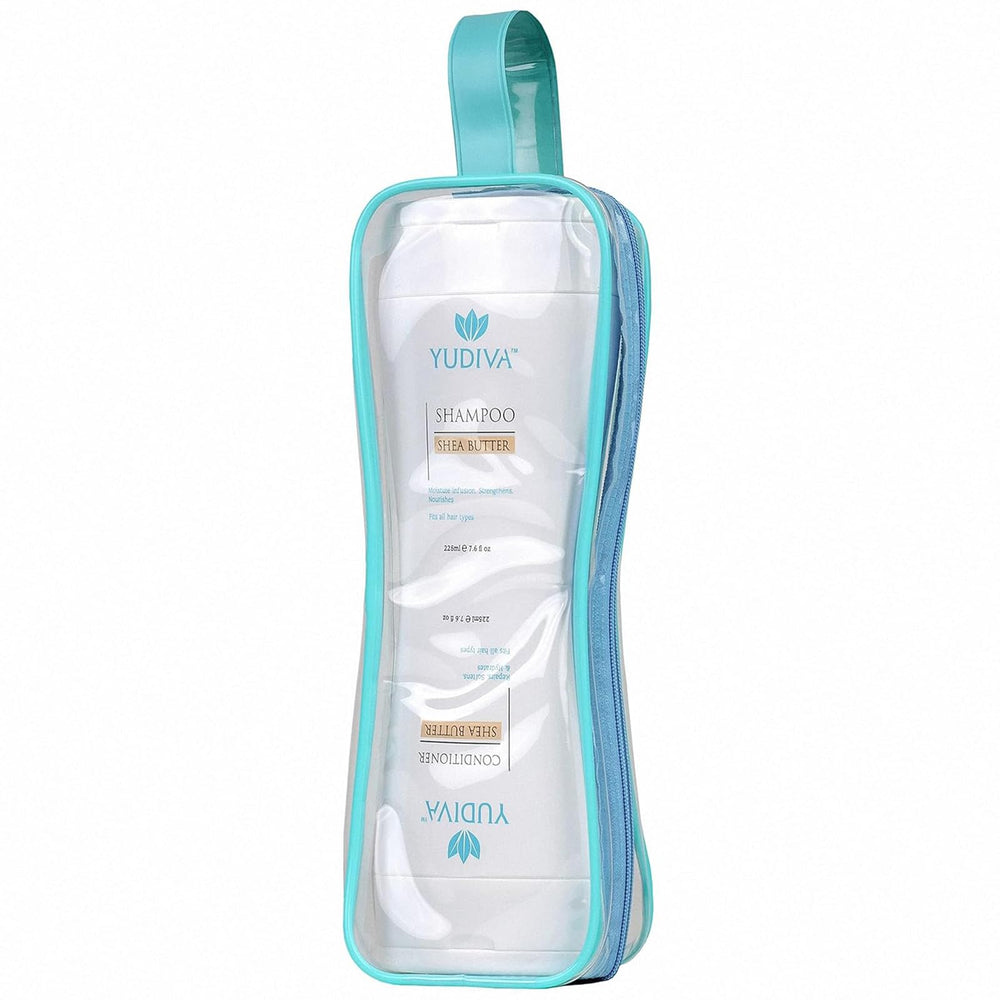 Leak-resistant bottle design on the YUDIVA dual-chamber packaging.