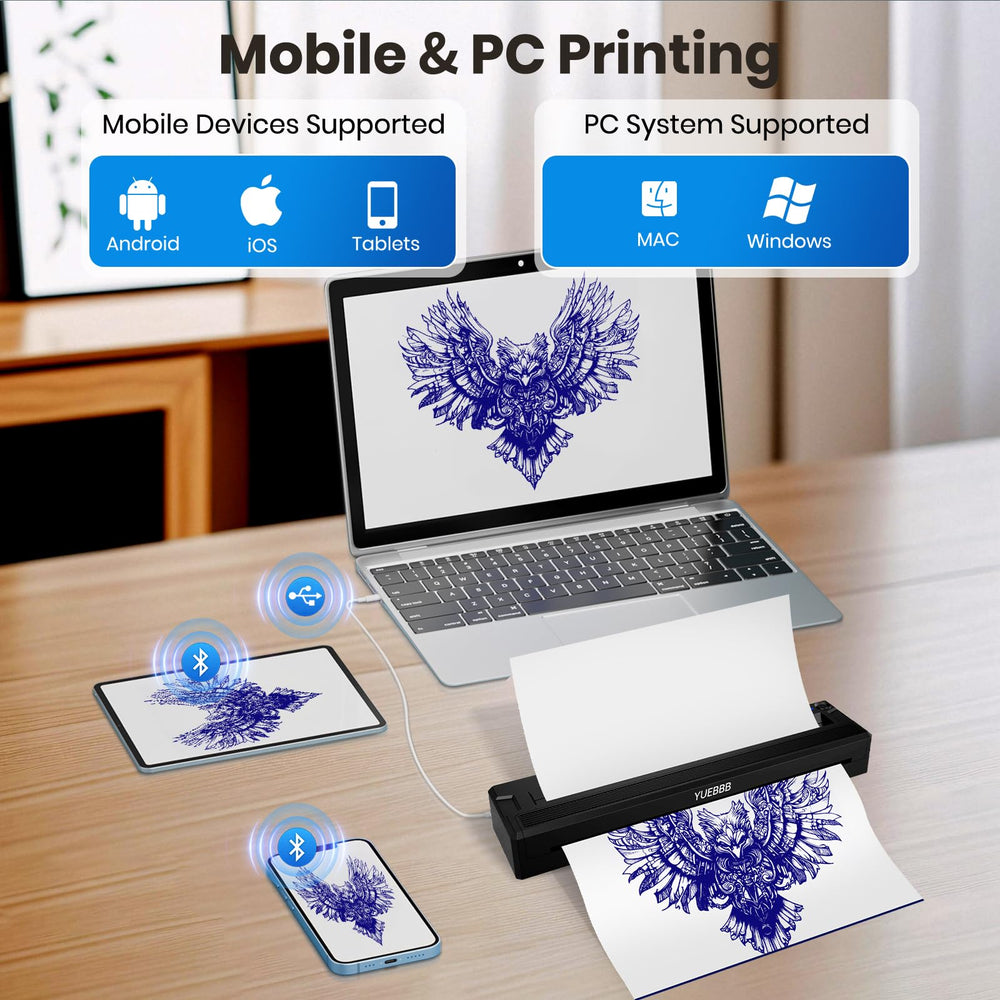 Thermal inkless technology enabling clean stencil transfers with minimal supplies.