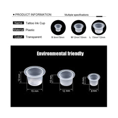 Yuelong 16mm tattoo caps fit standard ink cup holders.