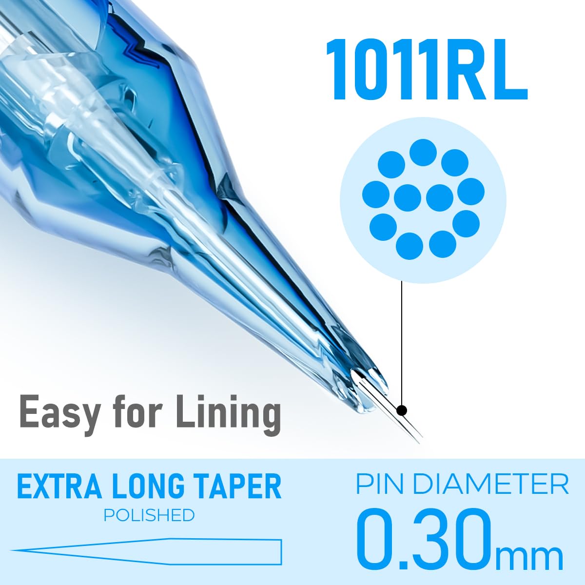 Yuelong stability design with square bars stabilizes needle alignment during use.