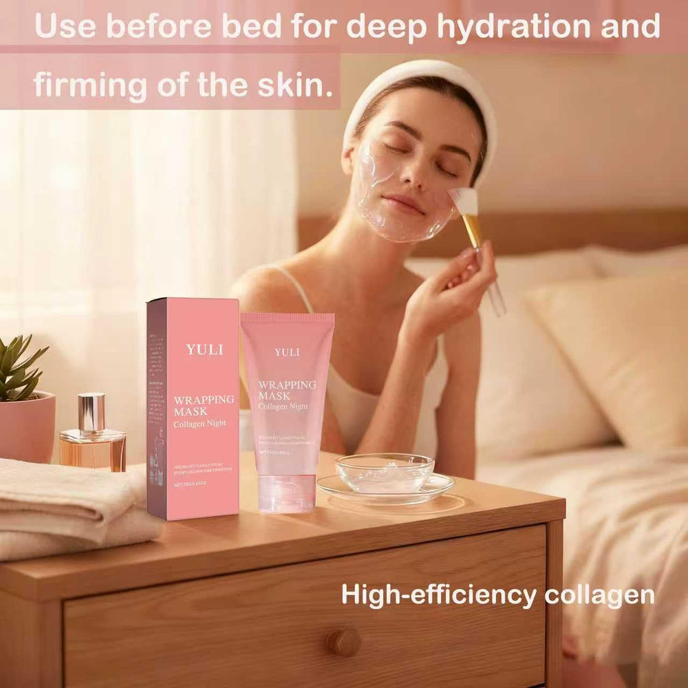 YULI Collagen Night Wrapping Mask enhances the nightly skincare routine