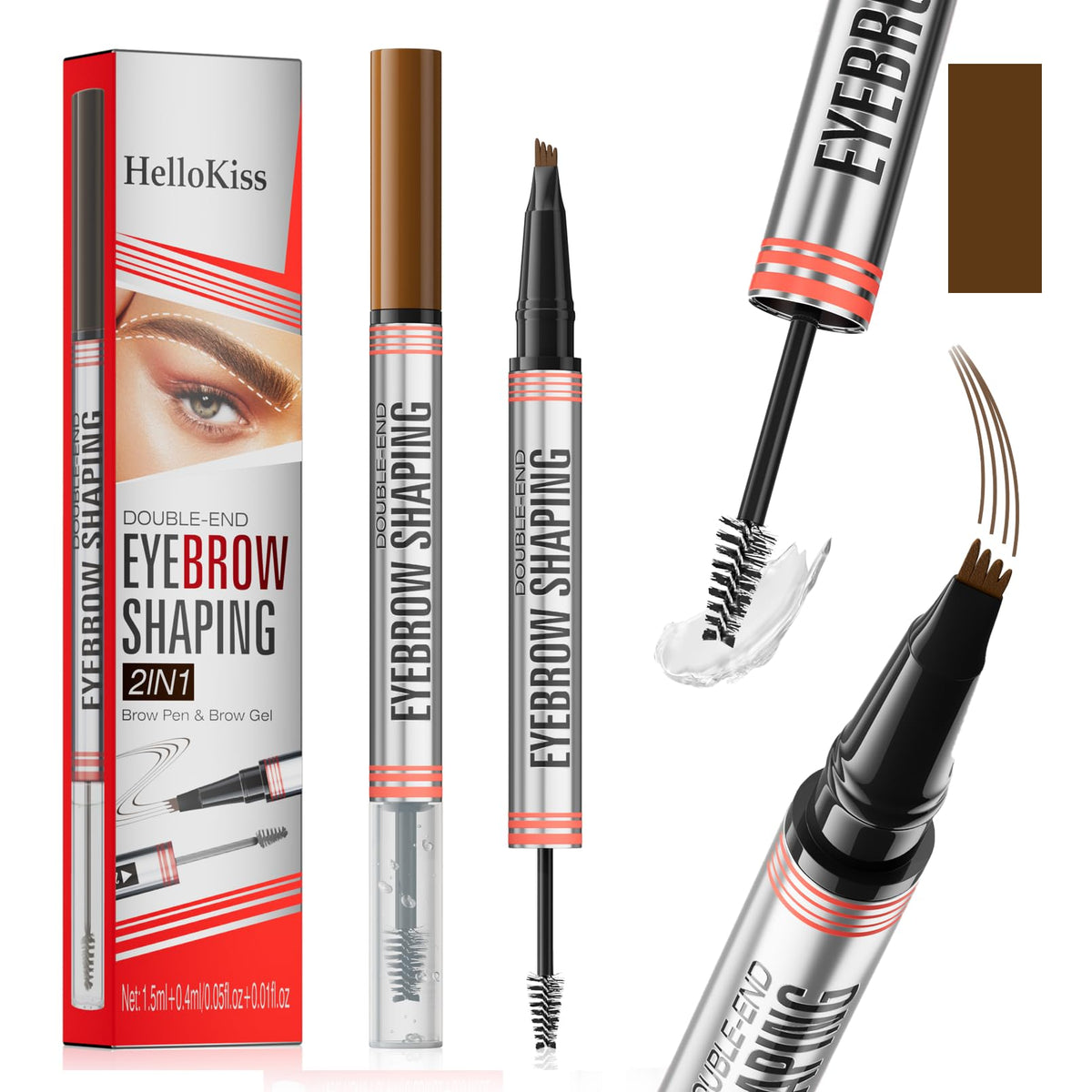 Yulinlon 9705 crayon-sourcils-quatre-pointes pour des traits réalistes.