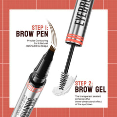 Yulinlon 9705 gel-sourcils-brosse pour fixation légère et longue tenue.