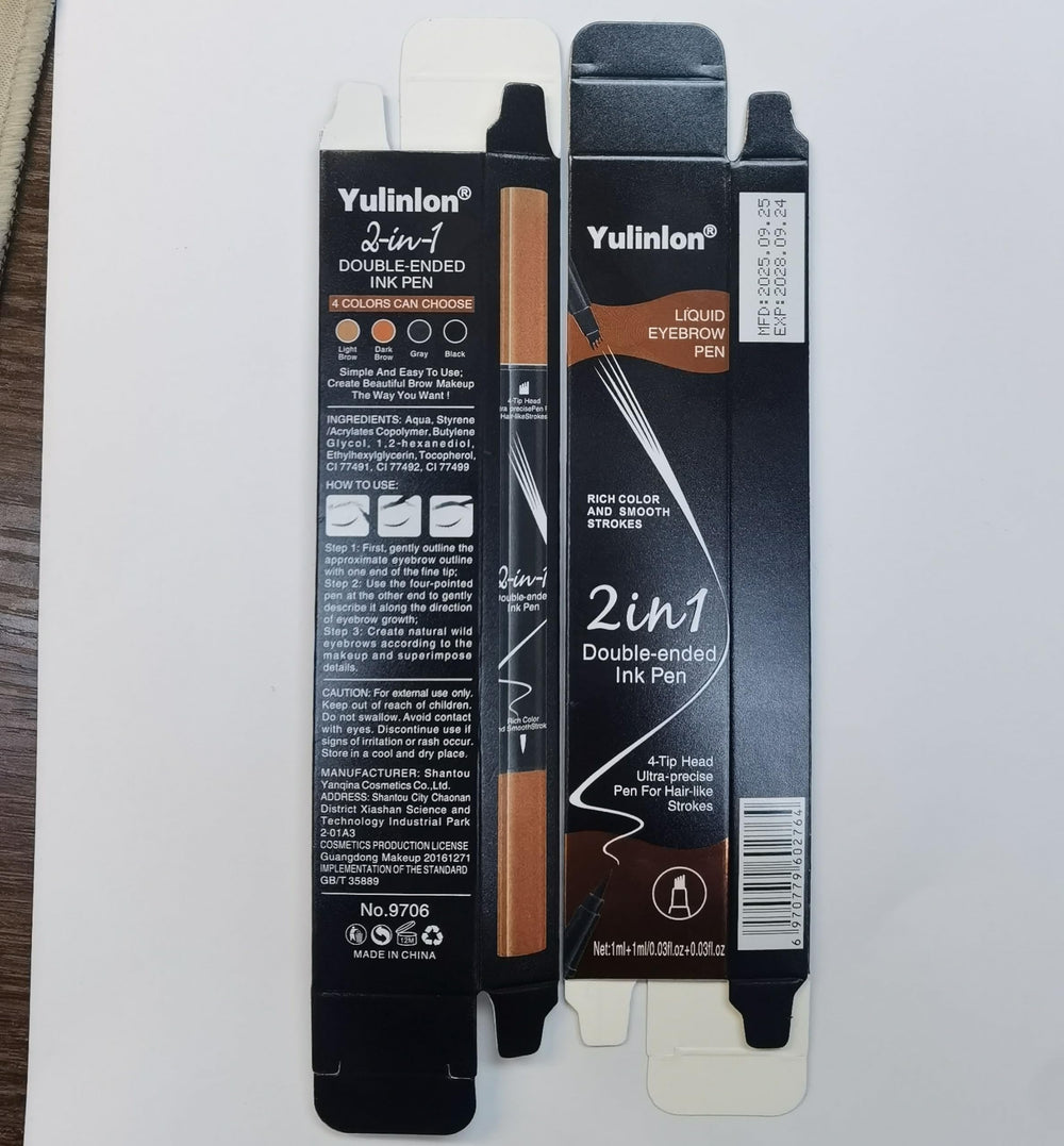 Yulinlon 9706 compact pen is travel-friendly for brows.