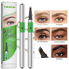 Yulinlon brow pen delivers a natural 3D look for fuller brows.
