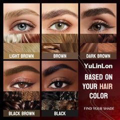 Five natural shade swatches from Yulinlon for seamless color matching.