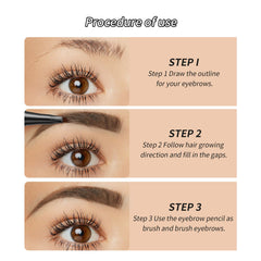 Yulinlon four-point tip enables precise control for shaping brows.