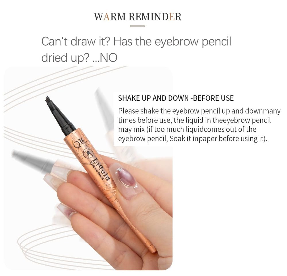 Yulinlon Q706 four-shade range blends with natural brow tones.