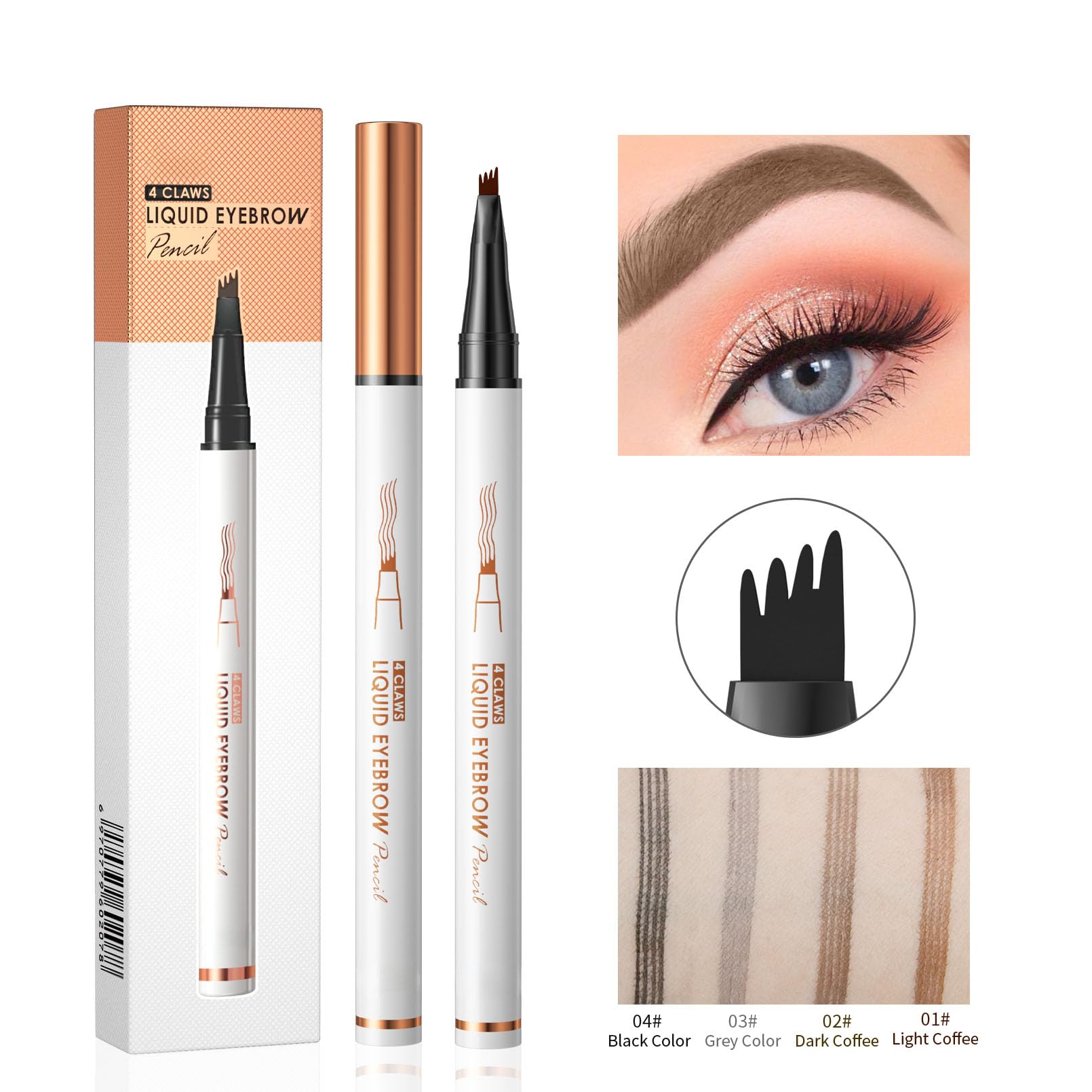 Yulinlon Q707 waterproof formula resists smudging through daily activities.