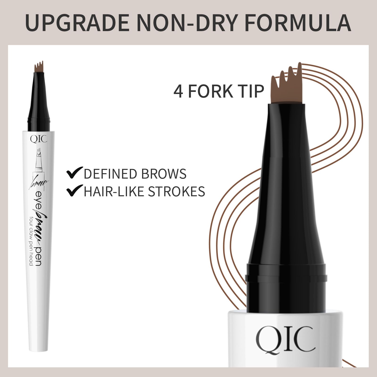 Yulinlon Q709 Brow Master demonstrates waterproof, smudge-proof finish during activity.