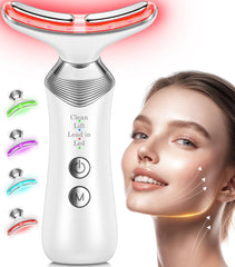 YUMAID 7-in-1 face-neck massager front view for convenient at-home skincare.
