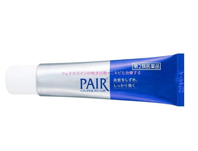 PAIR Acne Cream W tube shown for easy day use