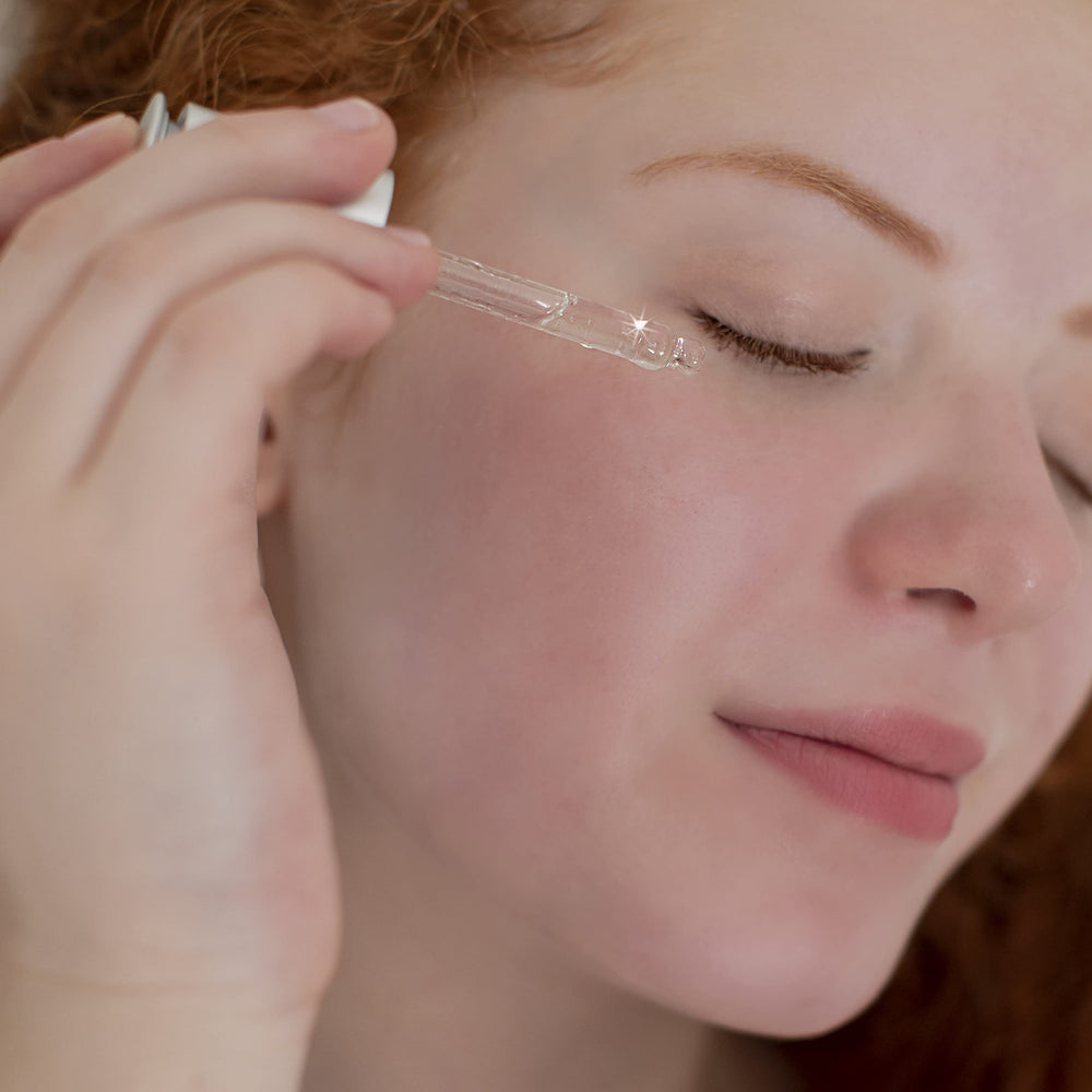 A small amount applied for balanced, radiant complexion after application.