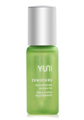 Dropper releasing YUNI Rejuvenating Face Oil for quick non-greasy absorption and glow.