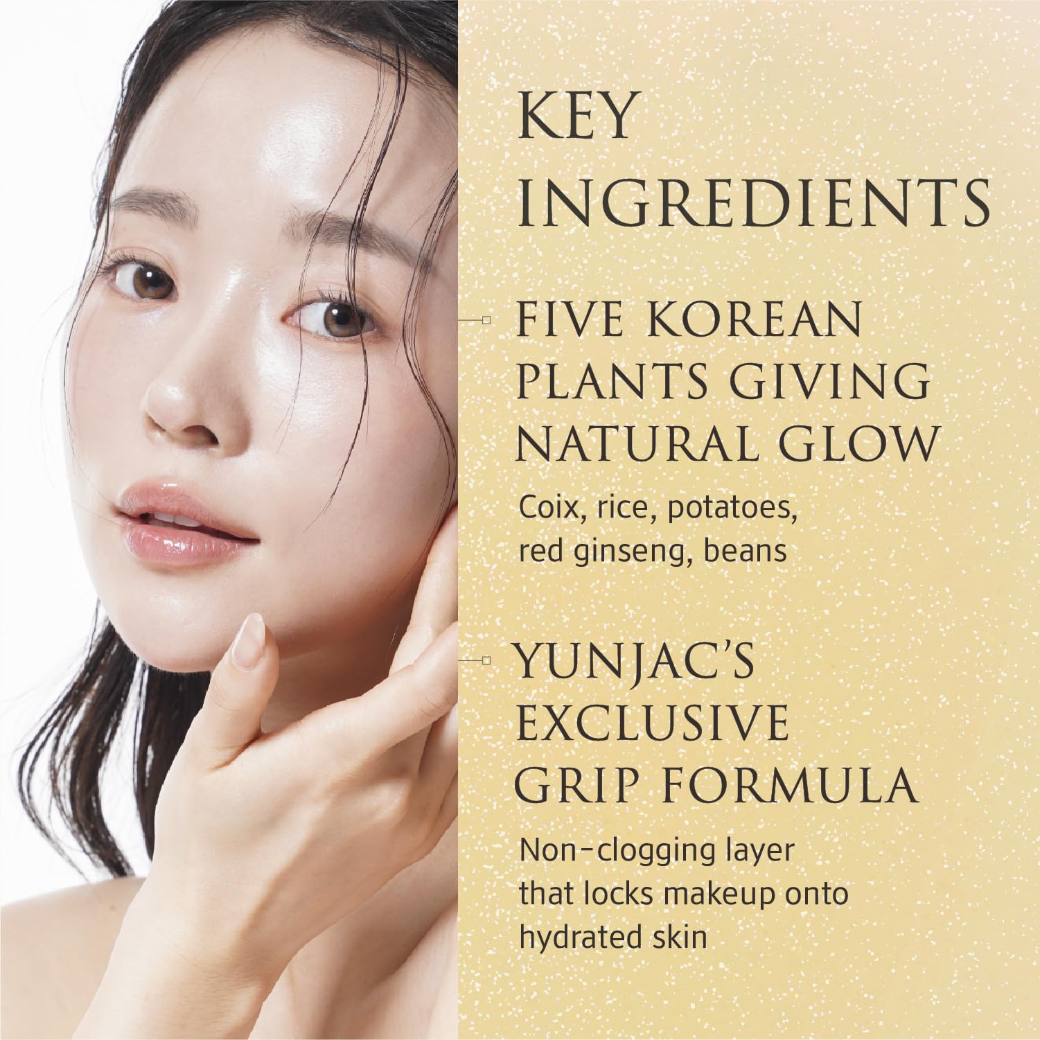 YUNJAC Base Prep rice ferment botanicals nourish skin prep