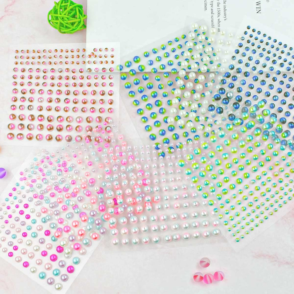 Yuntop self-adhesive pearls enable quick, mess-free DIY projects.