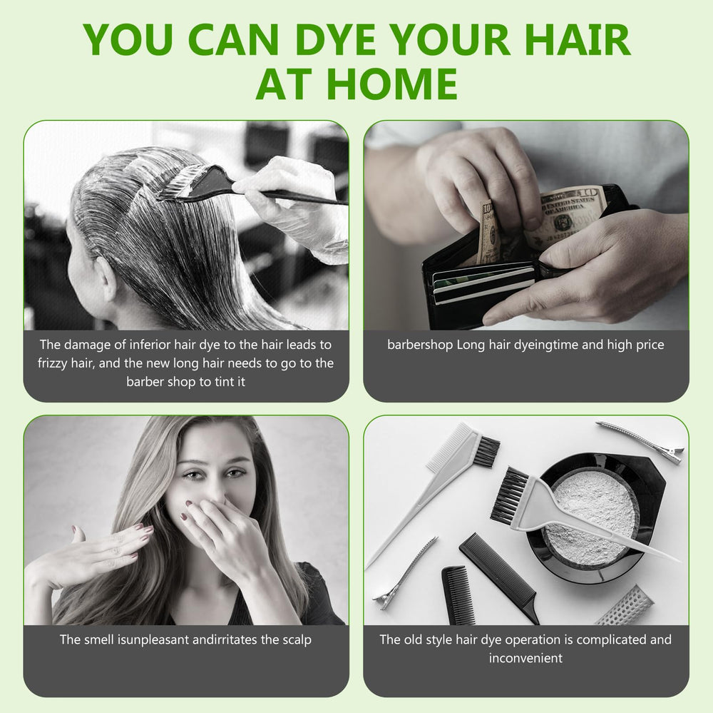 YUOLITA black hair dye shampoo provides lasting gray coverage.