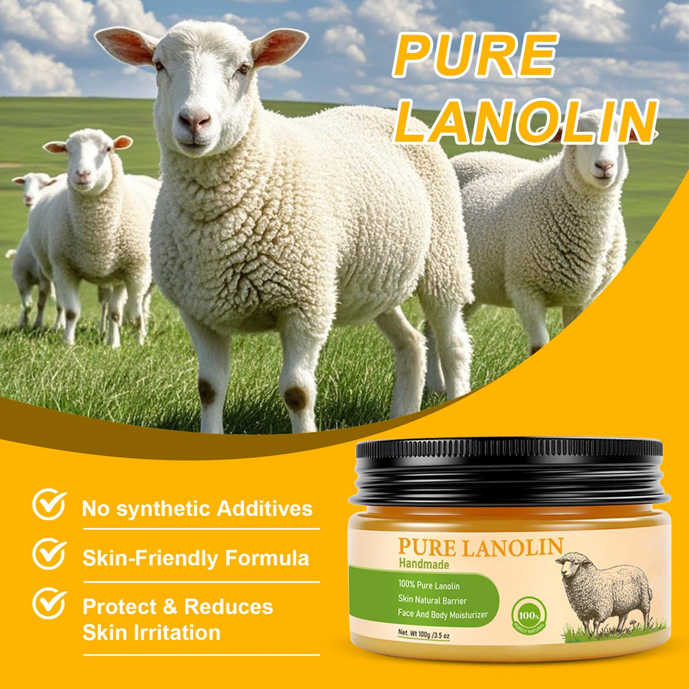 YURHERSU Pure Lanolin Face Balm shows rich emollient layer on skin