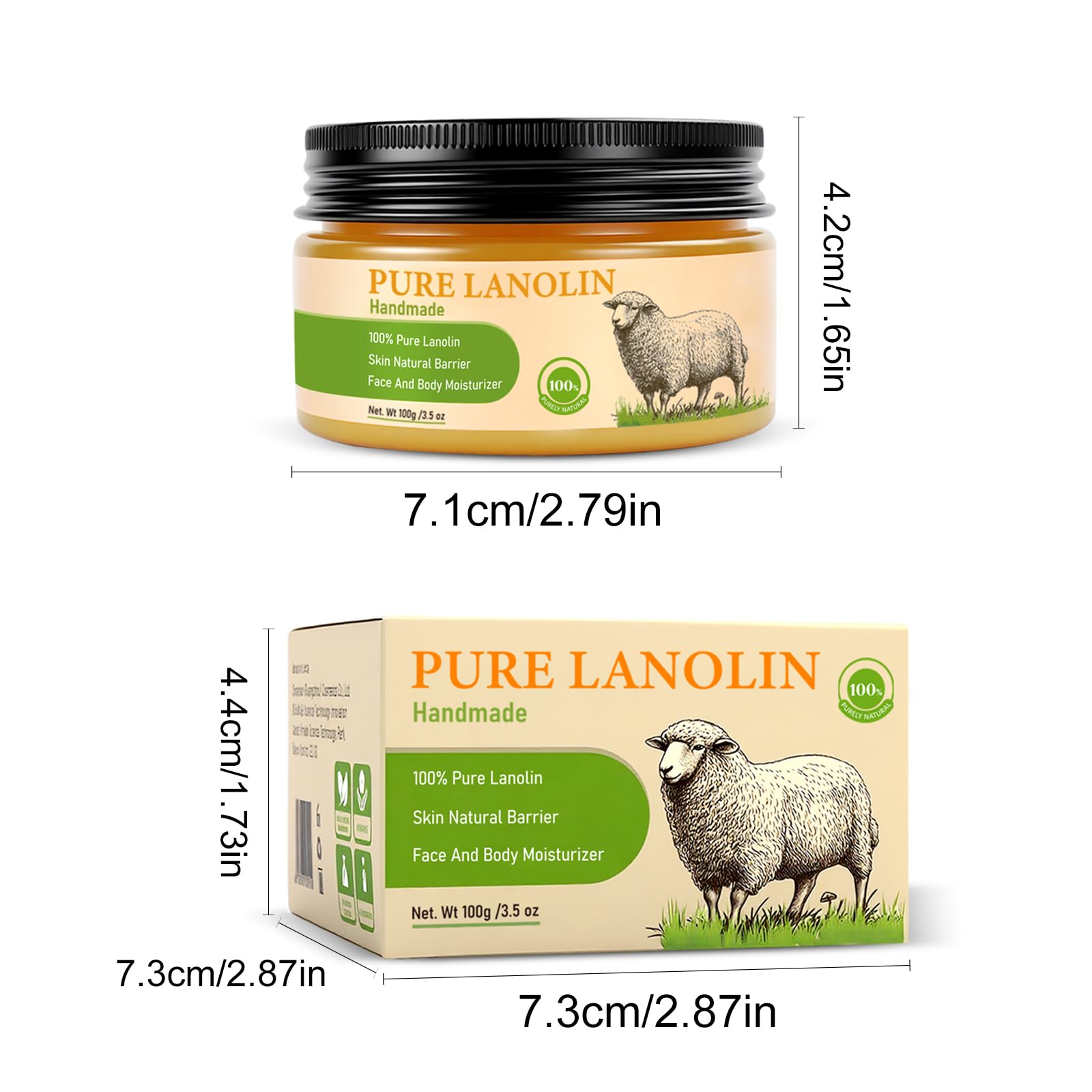 YURHERSU Pure Lanolin Face Balm gift-ready packaging for a thoughtful skincare gift