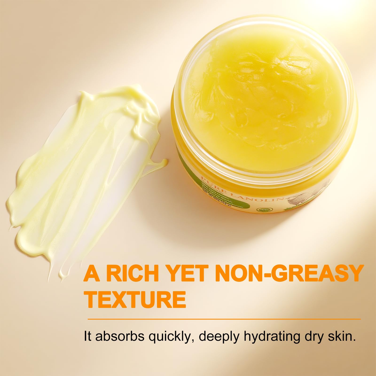 YURHERSU Pure Lanolin Face Balm packaging shown as handmade and stylish